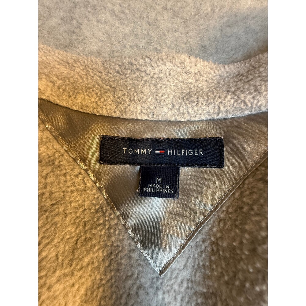 Tommy Hilfiger Light Gray Full Zip Fleece Jacket Women's Medium - Picture 11 of 11